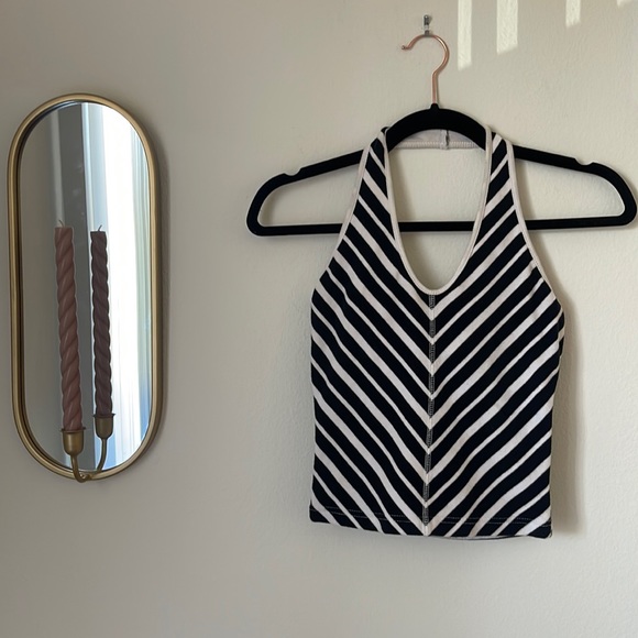 Moda International Tops - MODA INTERNATIONAL 90’s Vintage Black and White Halter